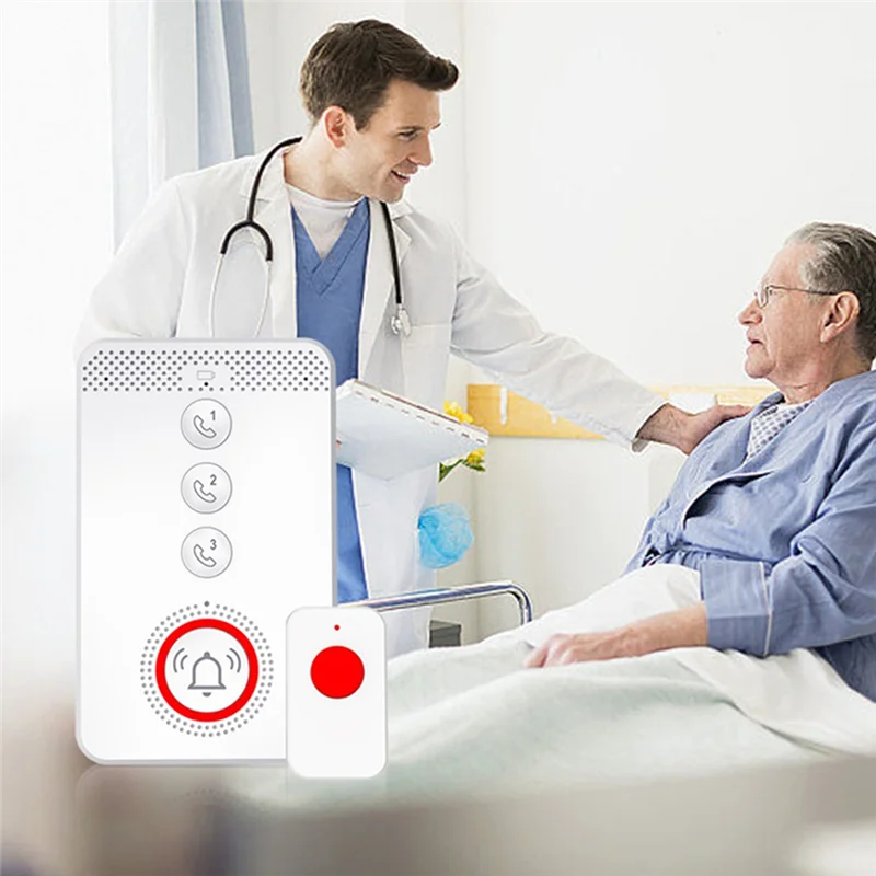 ABKI-4G LTE GSM المسنين SOS زر إنذار الطوارئ لرعاية المسنين النسخة الأوروبية