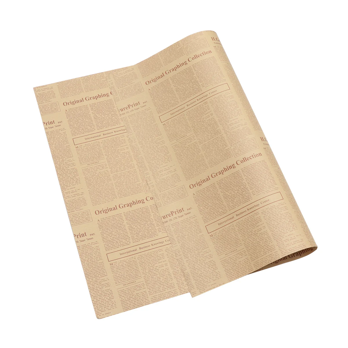 

40 Sheets Vintage Kraft Paper Flower Wraps Newspaper Design Perfect for Gift Wrapping Paper Party Favors Wrappers
