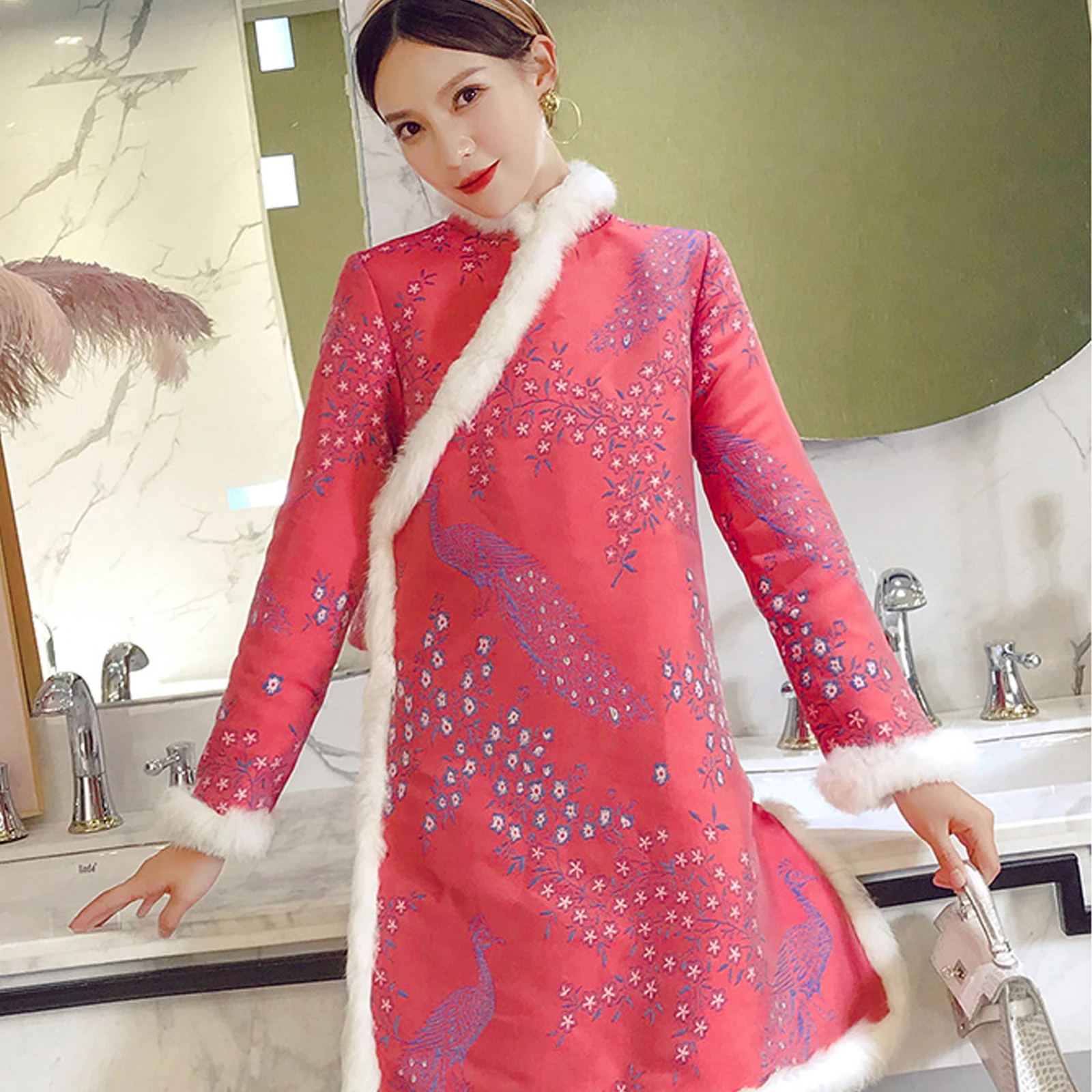 

1Pcs Faux Trim Ribbon Roll Traditional Chinese Decoration Comfortable Hand Feeling Hanfu Xmas Costume DIY Artificial Ribbon