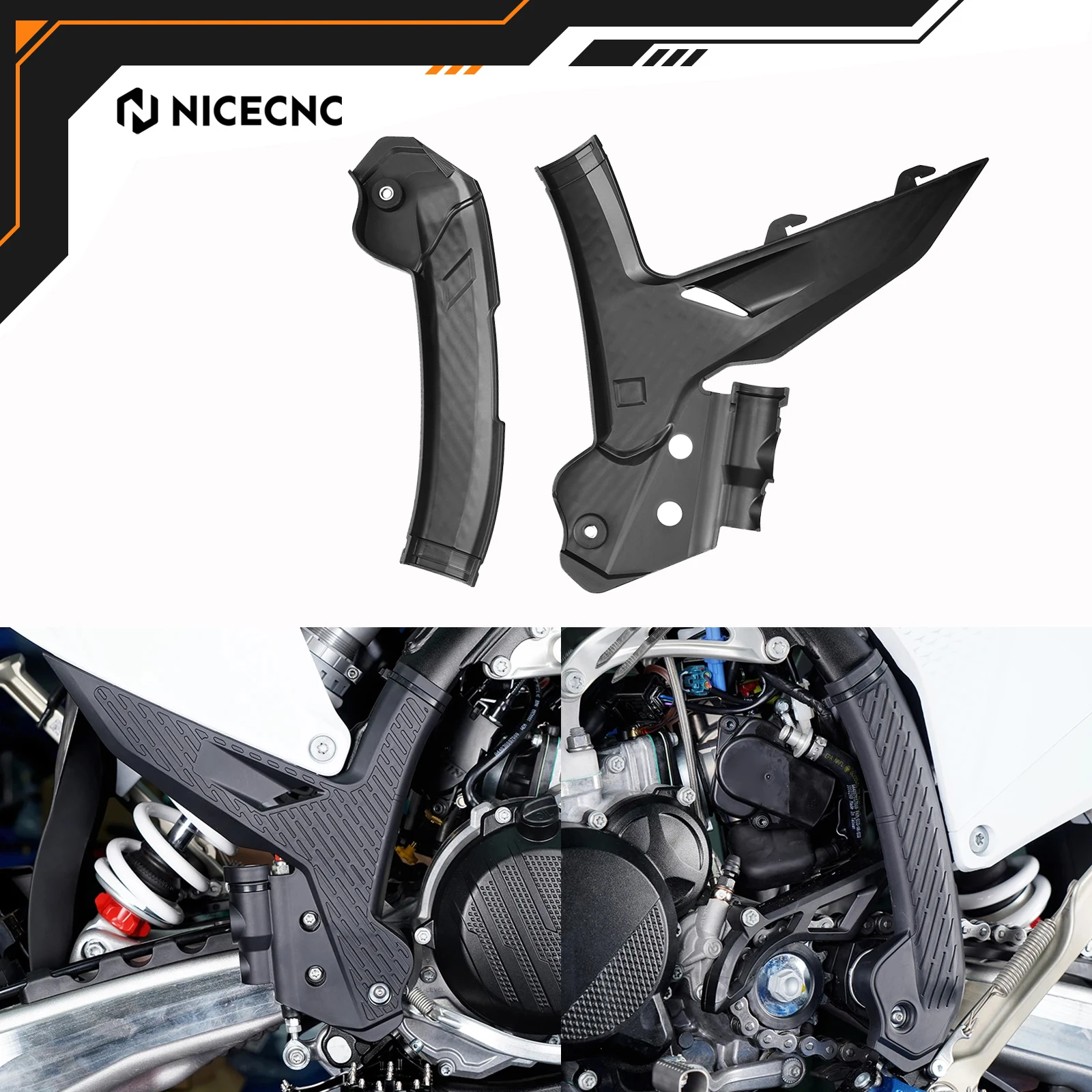 

NICECNC For KTM EXC 300 250 EXCF 350 XCW 500 125 450 2024 SX 250 SXF 250 XC 300 XCF 125 350 450 2023-2024 Frame Guard Protection