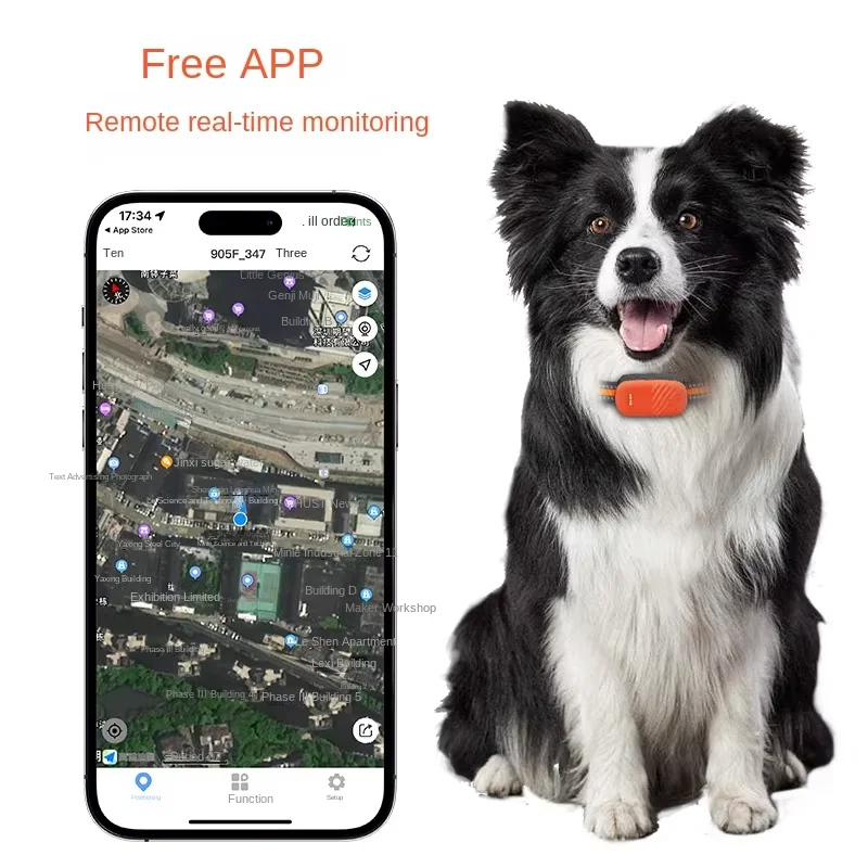 

GPS-трекер для животных 4G, ошейник для отслеживания домашних животных, водонепроницаемый IP67, с функцией удаленного прослушивания, для охотничьих собак