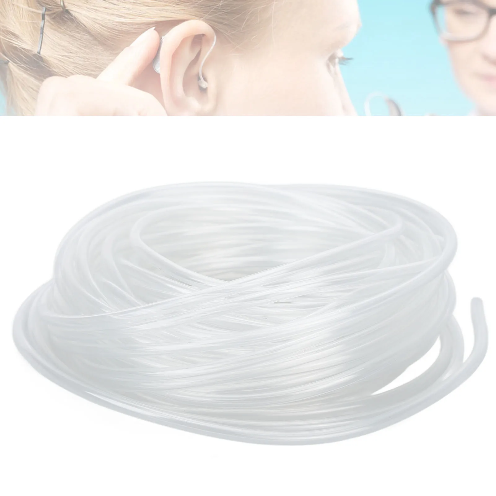 32.8ft Length Earmold Hearing Aid Tubing Universal Transparent PVC Hearing Aid Tube Earmold Hearing Aid Tubing Hearing Aid Tube