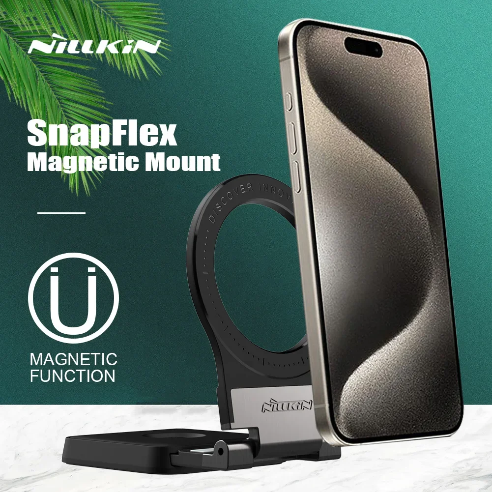 

NILLKIN SnapFlex Magnetic Sticker for iPhone 15 14 13 12 Pro Max Strong Magnet Mount Stand Holder for Samsung S23 S22 S21 Ultra