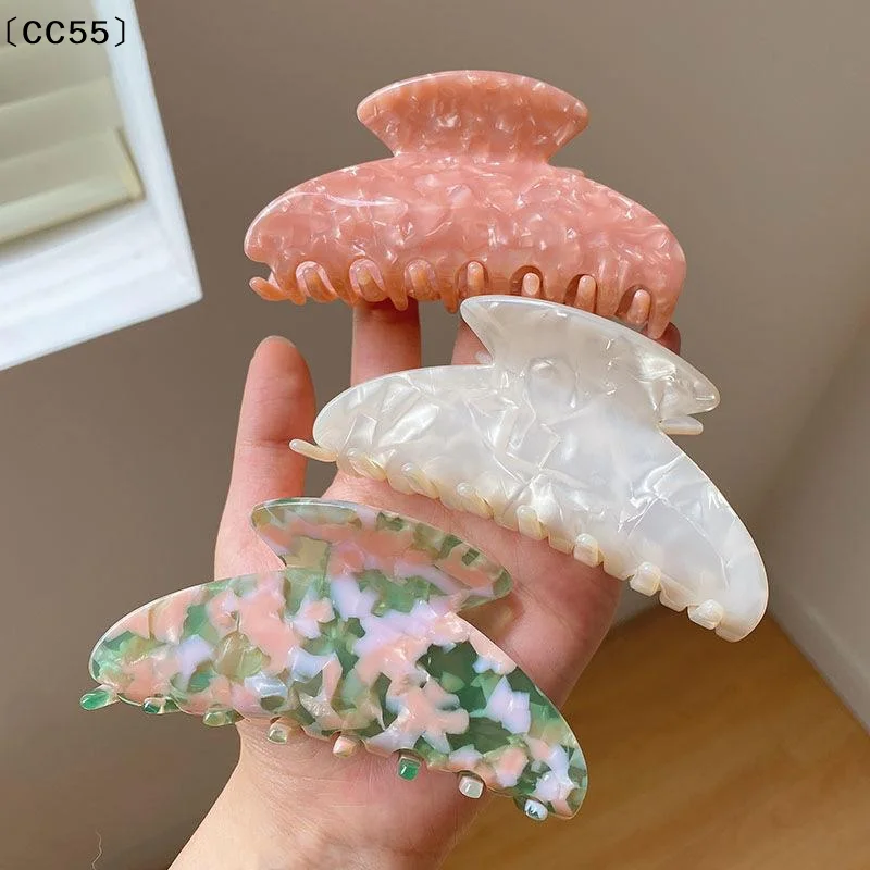 

Large French Shark Clip Hair Clip Girls Female Hair Accessories Korean Style Headwear Acetate Hair Clip Plastic Hair Claw〔CC55〕
