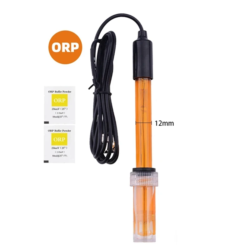 ORP Replacement Probe Aquarium Hydroponic Laboratory Electrode Oxidation-Reduction Potential Test BNC Connector 300Cm