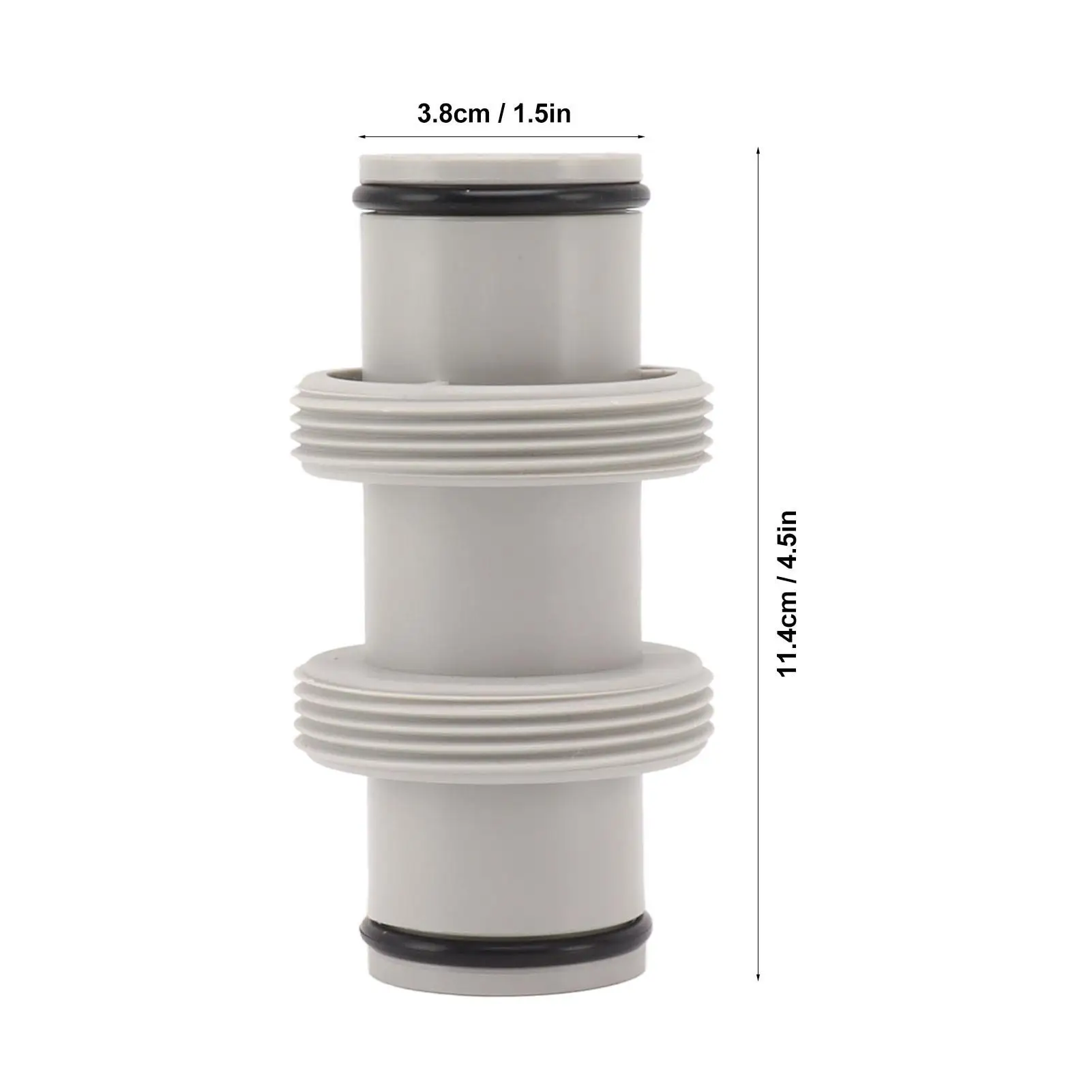 1.5in Pool Hose Adapter Connector - Straight Joint for intex Swimming Pools, Threaded Hose Fitting