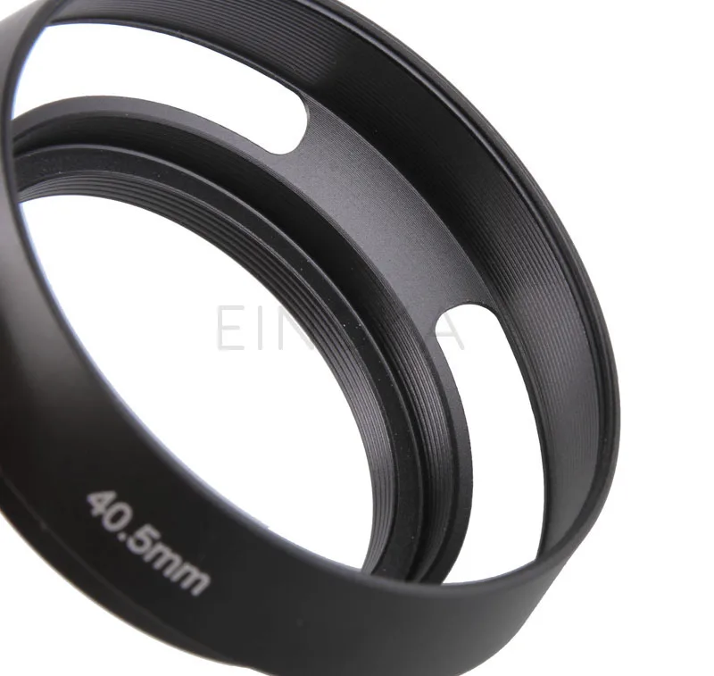 Black/Silver Camera Lens Hood Metal Sun Shade Cover 37mm 39mm 40.5mm 43mm 46mm 49mm 52mm 55mm 58mm Thread Mount