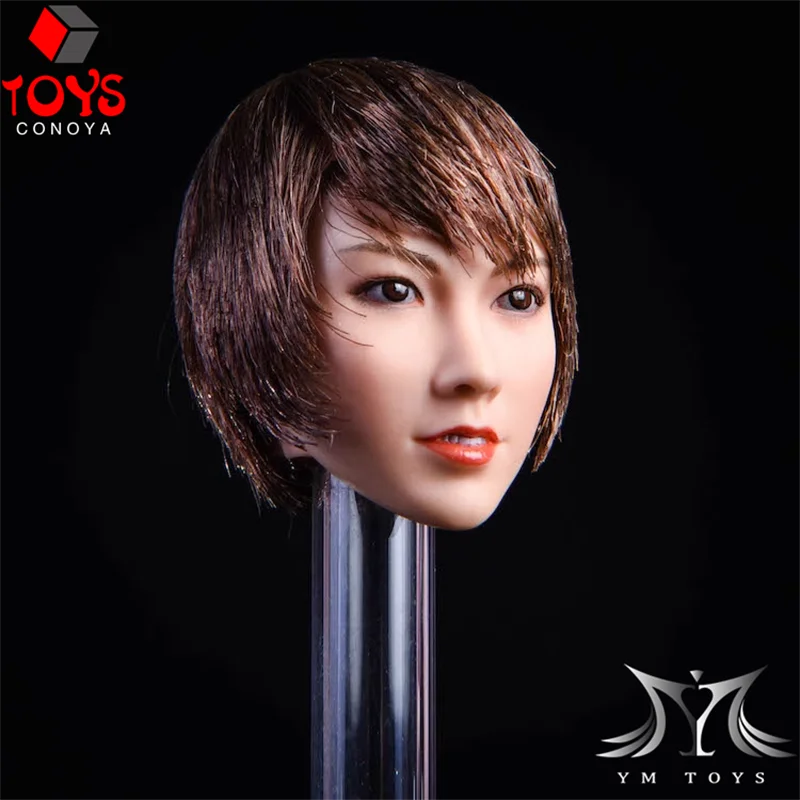 YMTOYS YMT021 1/6 Schaal Aziatische Schoonheid Qian Head Sculpt Model Fit 12 "Vrouwelijke Soldaat Action Figure Zonnebrand Huid Lichaam poppen