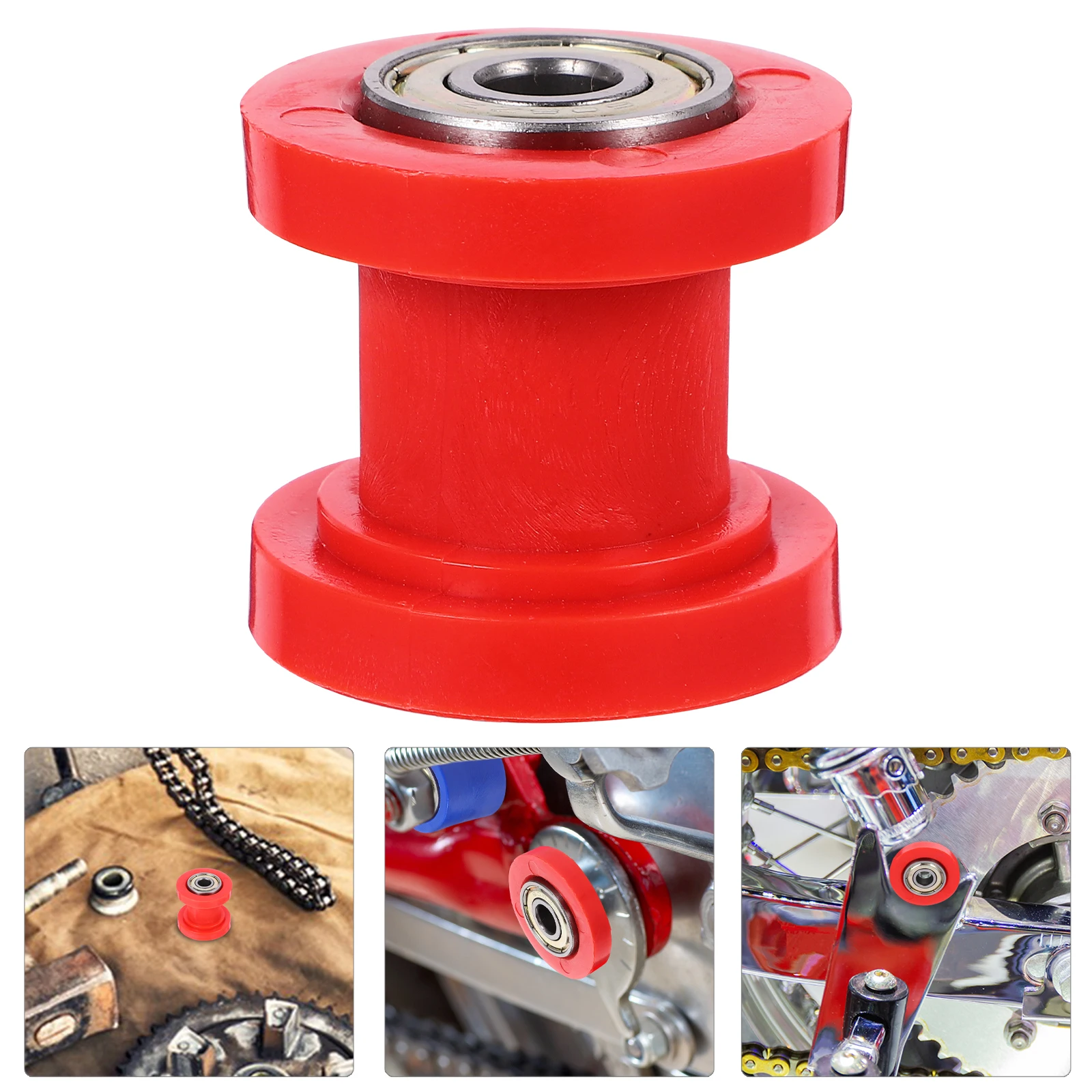

Chain Tensioner Assembly Axle Guide Clutch Roller Wheel for Bike Plastic Motorcycle
