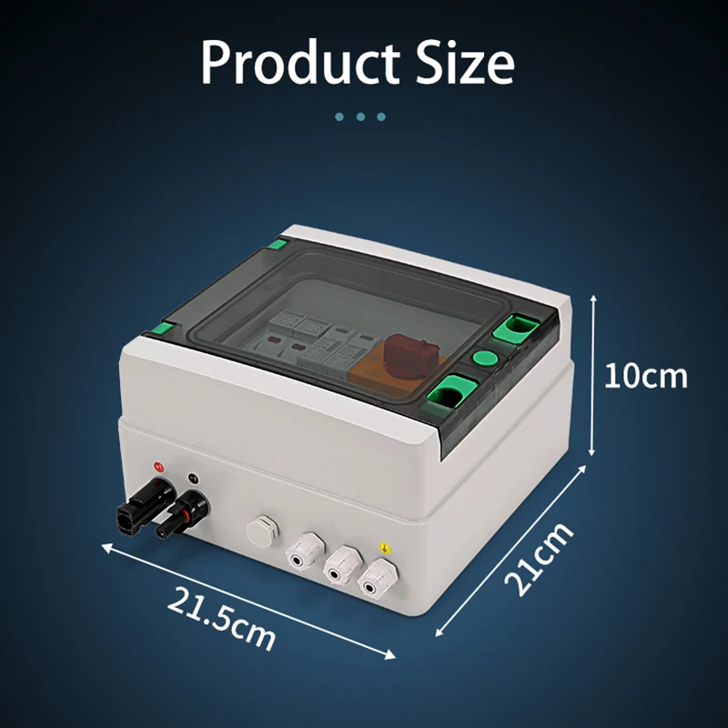 Boîte de combinaison solaire PV 1 en 1, étanche, montée extérieure, IP65, 1000V, Protection contre les surtensions et les éclairs, boîtes de Distribution DC