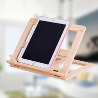 Bookshelf/ Stand Reading Holder Table Desktop Tablet Foldable Wooden Portable