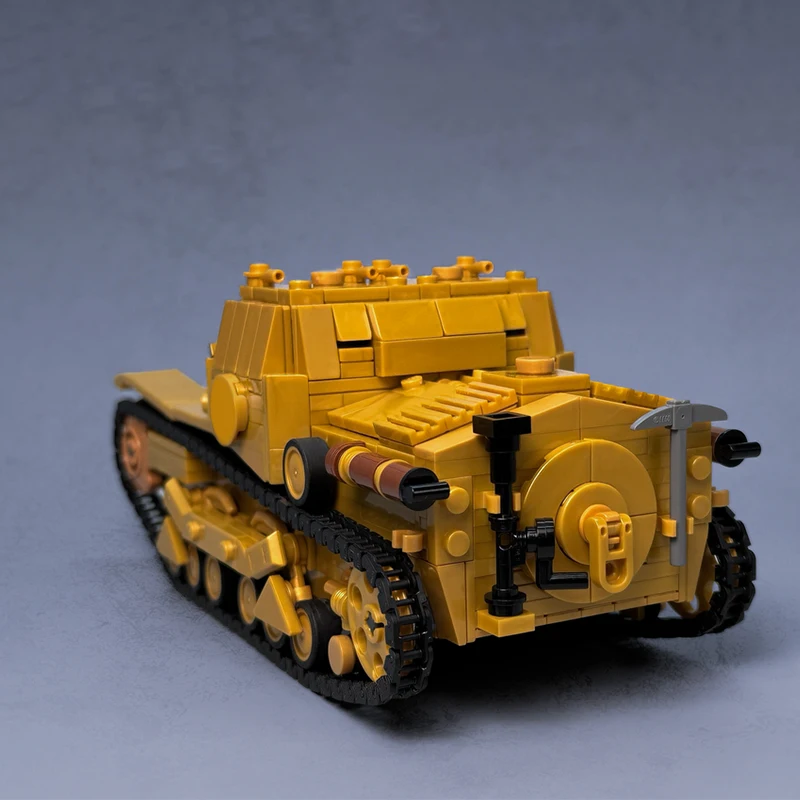 941 PCS Custom Tank Model CVMOC-33 ette 1/16 Scale MOC Customize Modular Building Block Model Simple DIY Boys Assembly Toy Gift