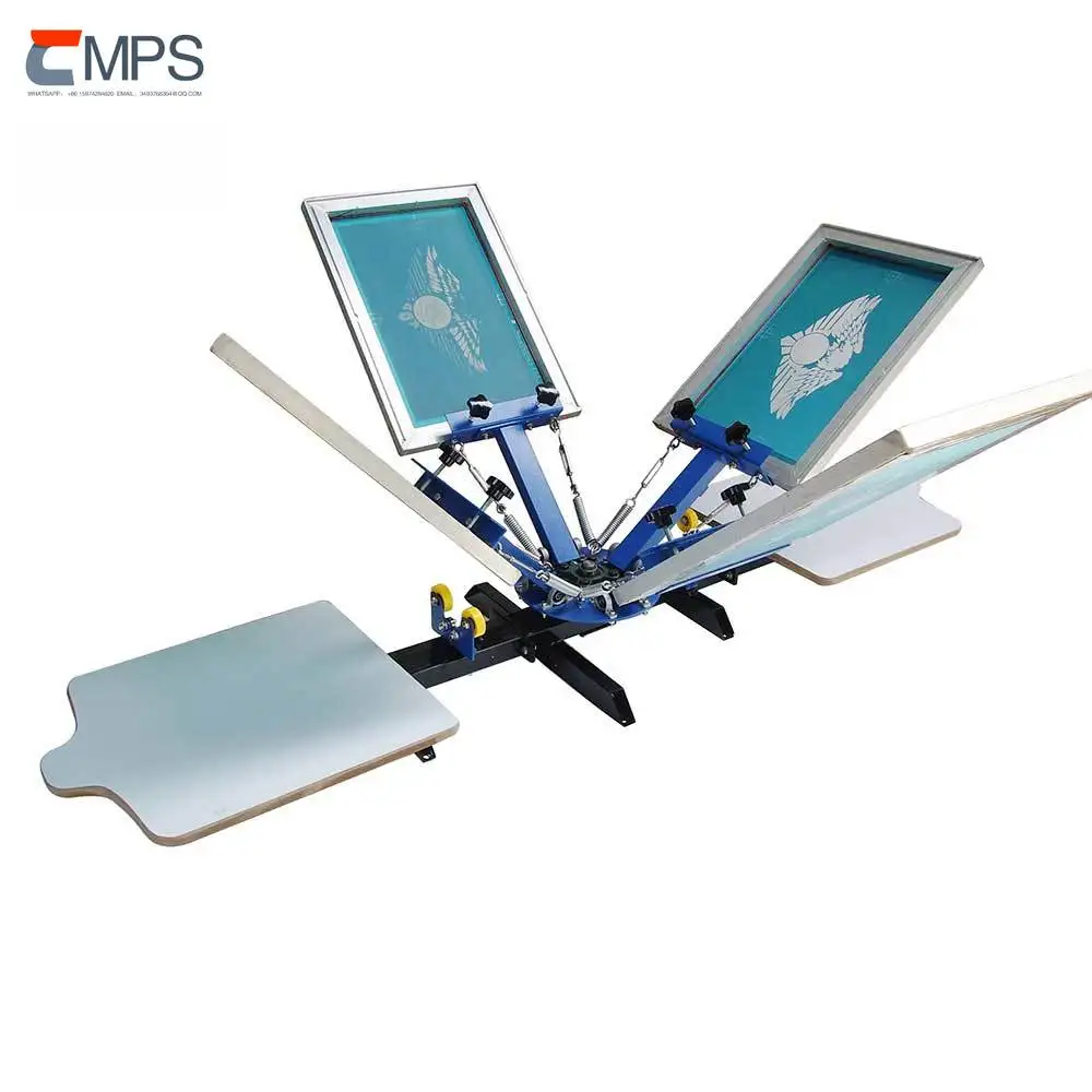 

Горячая распродажа: Алюминиевая ротационная трафаретная печатная машина для текстиля, 4 цвета, 1 станция