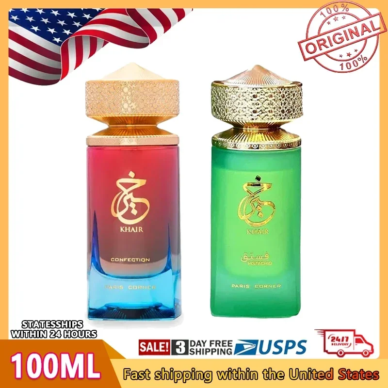 

100 мл PARIS CORNER Khair Series, парфюмерный спрей, аромат Noble Lady, оригинальный одеколон с феромонами для мужчин, подарки, арабские духи