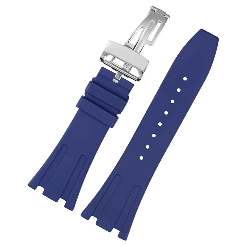 For Ap Royal Oak Blue Green Waterproof Sweat-Proof Men Women 15400/26331/15500 Durable Silicone Rubber 27 28mm Watch Band