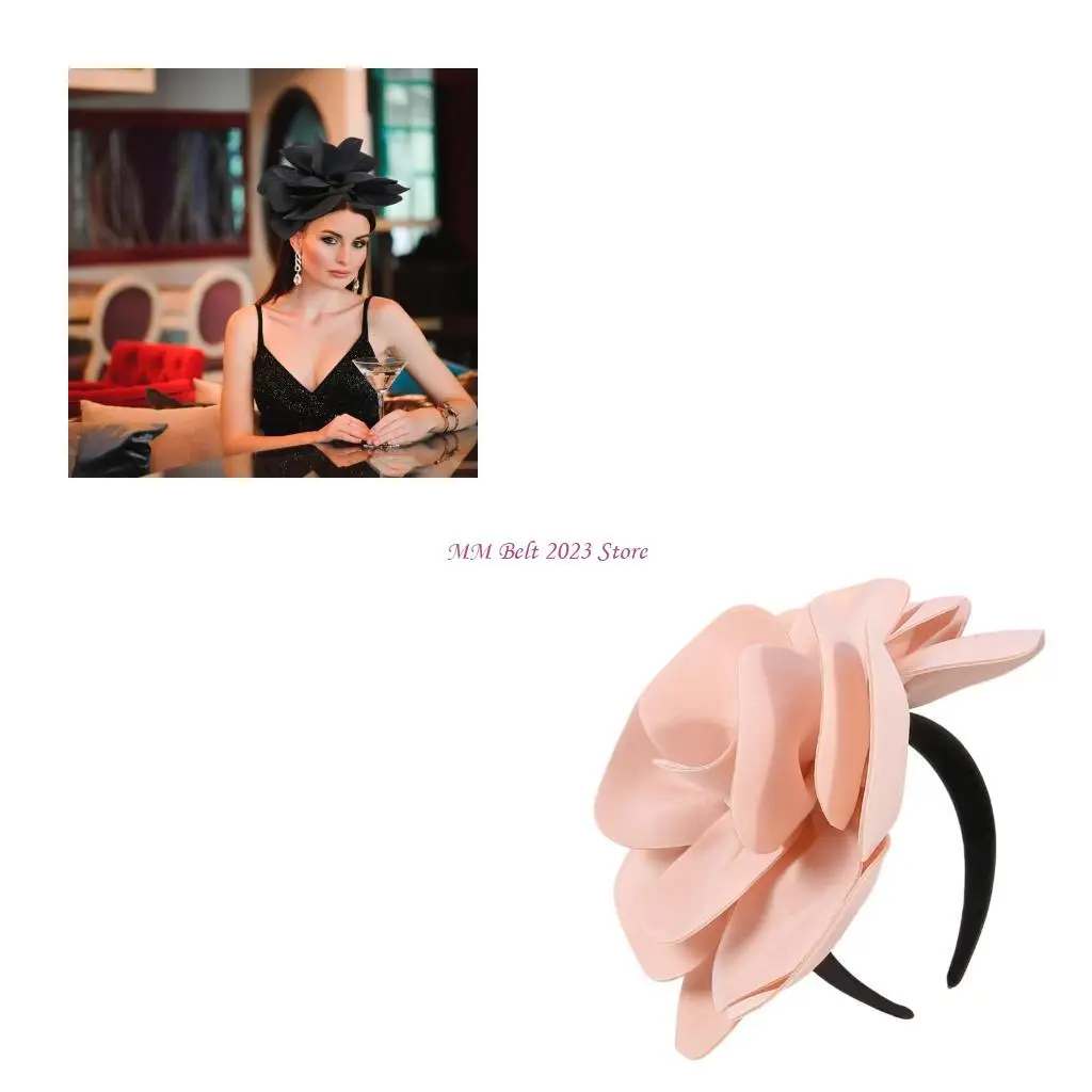 

49ME Extravagant Fabric Hair Ornament Photoshoot Prop Stage Costume Accessory For Adults