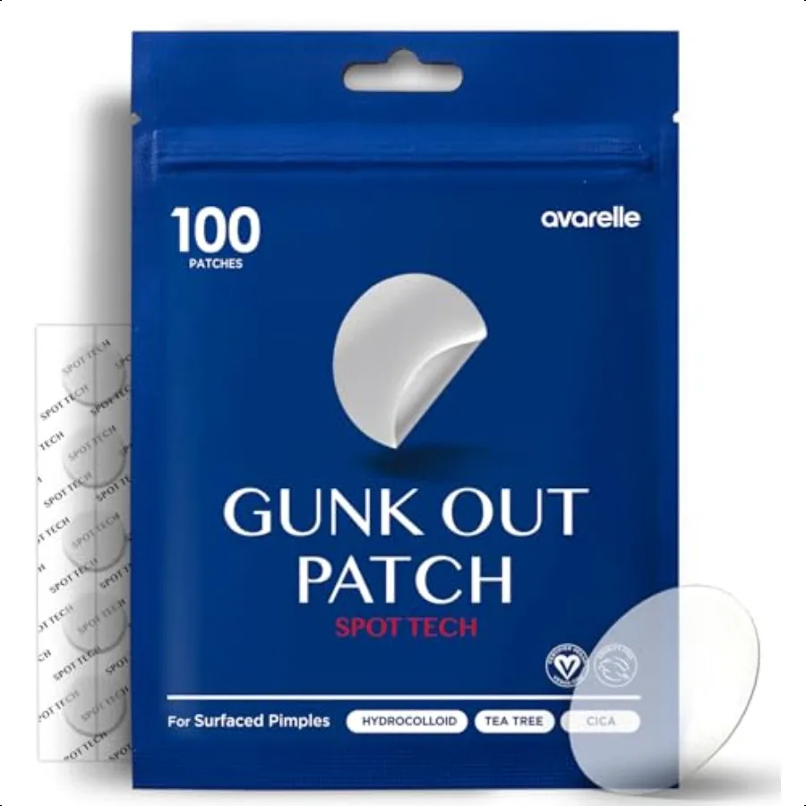 Patchs de boutons pour le visage, 100 points noirs, extracteur de pores, patchs de boutons FSA HSA, traitement de l'acné, patchs Zit pour le visage