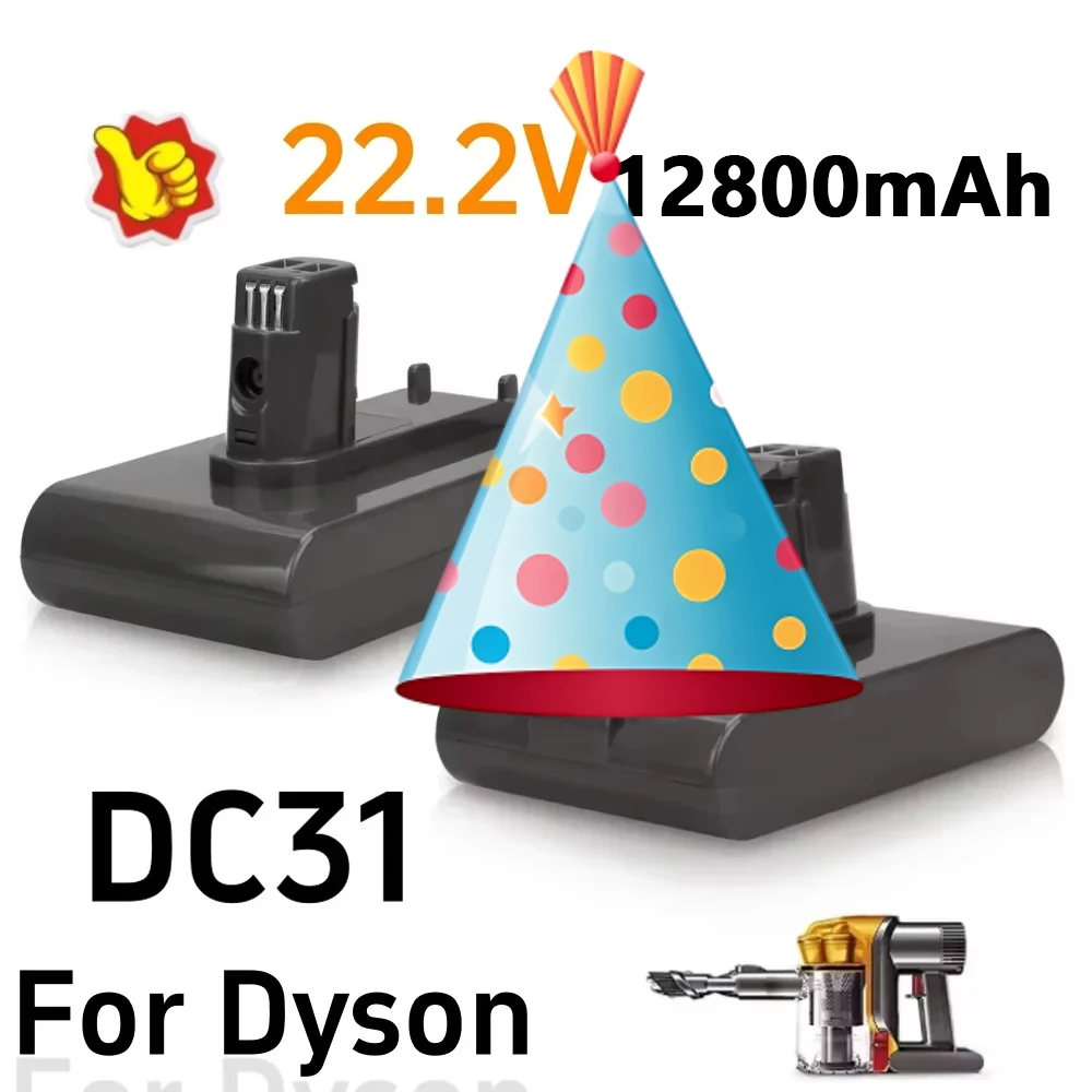 

(Type A) 22.2V 12800mAh Li-ion Vacuum Battery for Dyson DC35,45,31,34, DC44,DC31 Animal, DC35 Animal,917083-01