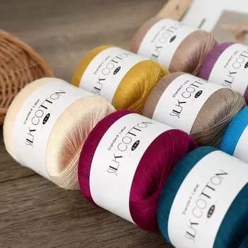 Silk Lace Cotton Crochet Yarn 1