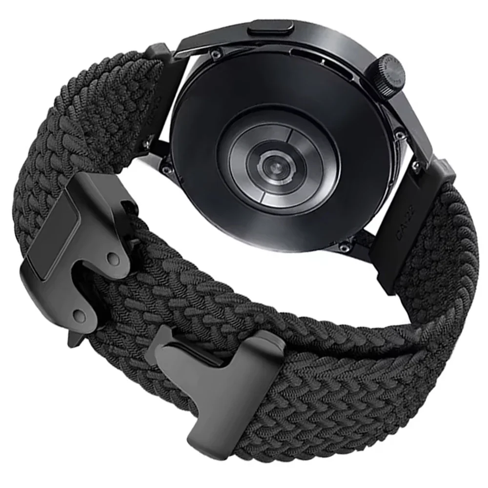 Bracelet tressé en Nylon pour Samsung Galaxy Watch 7, 6, 5, 4, 40, 44mm, 6Classic Active 2, Amazfit Bip 6, bracelet de sport, 20, 22mm