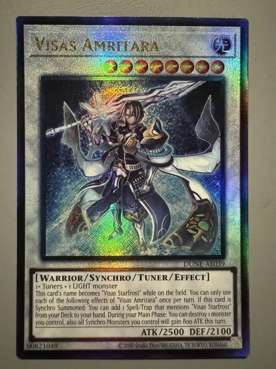 

Yugioh KONAMI Дуэль Монстры DUNE-AE039 Visa Amritara Ultimate редкая азиатская коллекция на английском языке Мятная карточка