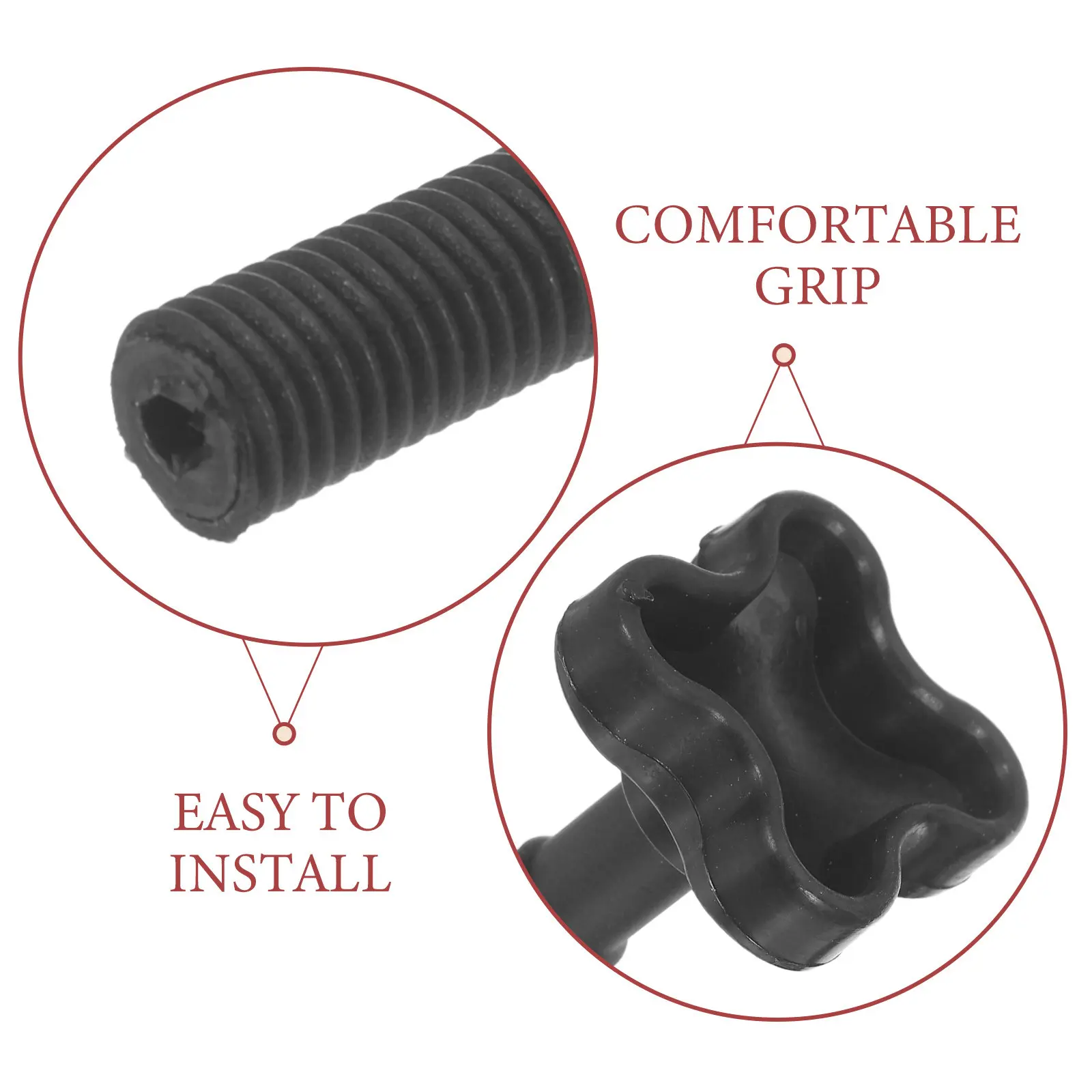1Pair M12x26mm Outdoor Swing Canopy Replacement Screw Plastic Fixing Bolt for Patio Porch Garden Swing Chair Roof Hardware view 2