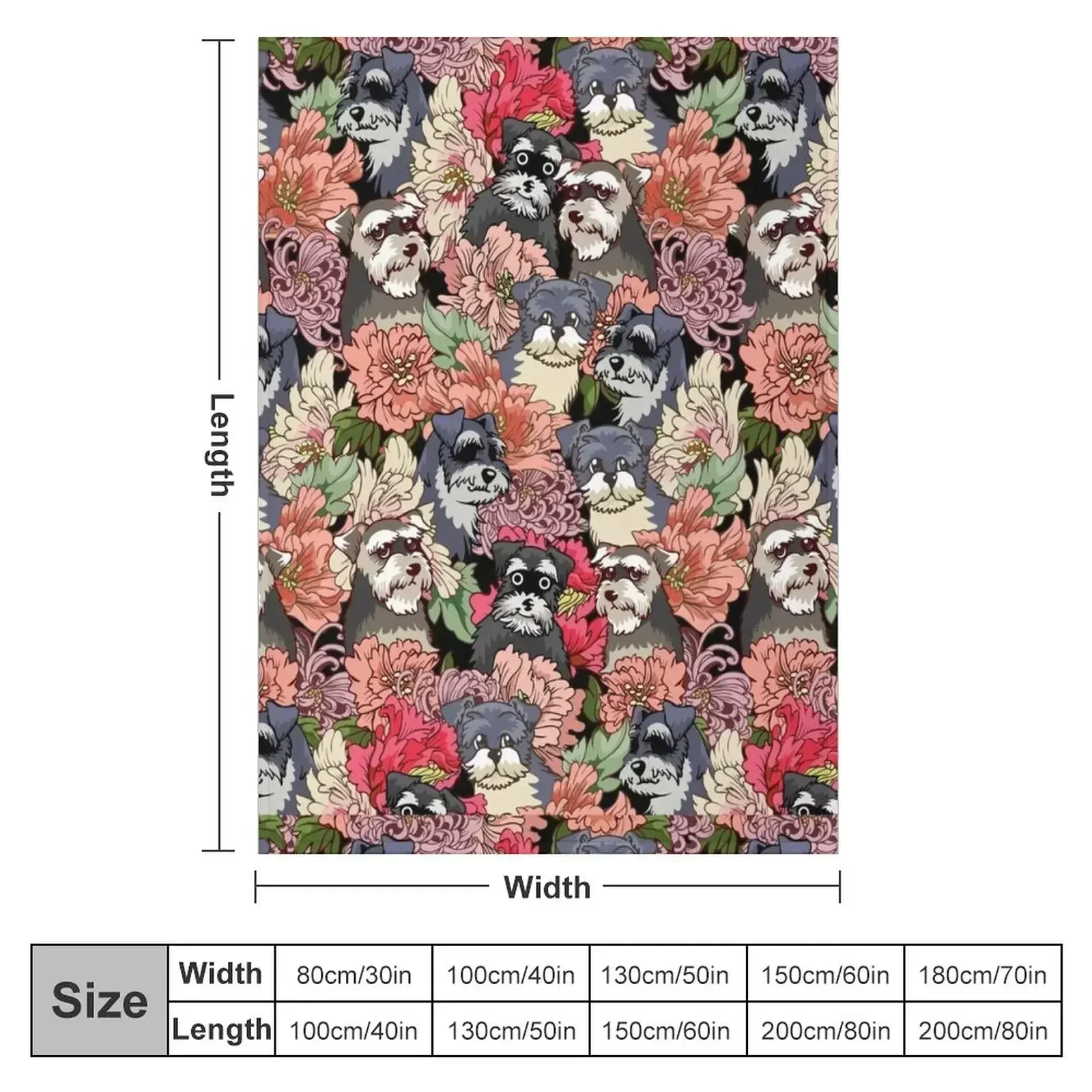 BECAUSE SCHNAUZERS Throw Blanket Summer Beddings Heavy decorative Personalized Gift for babies Weighted Blankets