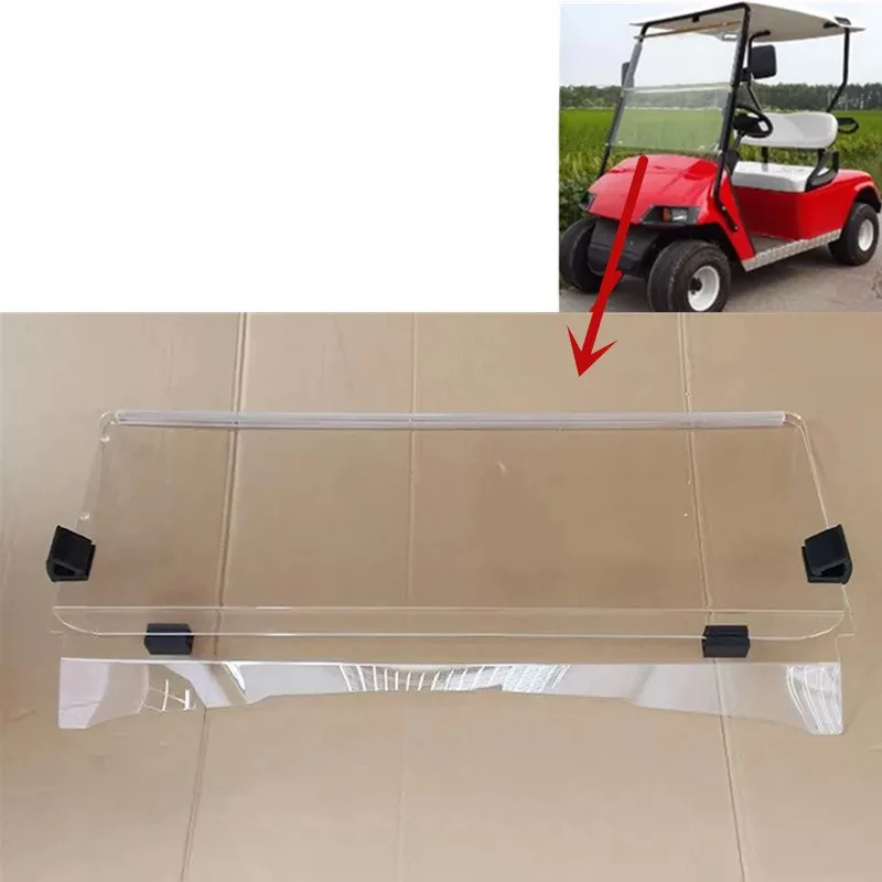 EZGO  TXT Golf Cart Clear Folding Front Windscreen Windshield 1995-2013  (4MM)