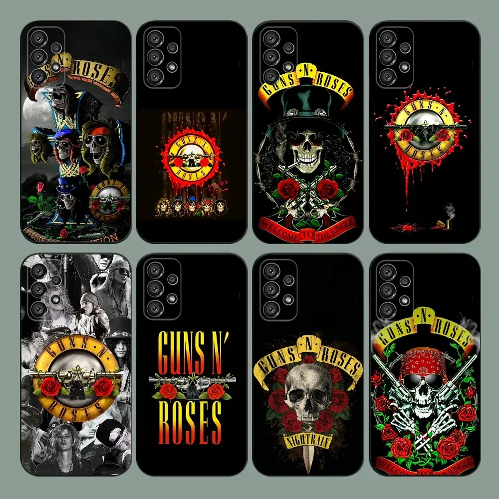 G-Guns N Roses Phone Case For Samsung Galaxy A20,A21s,A22,A31,A32,A52,A53,A72,73,A80,A91 Soft Black Cover