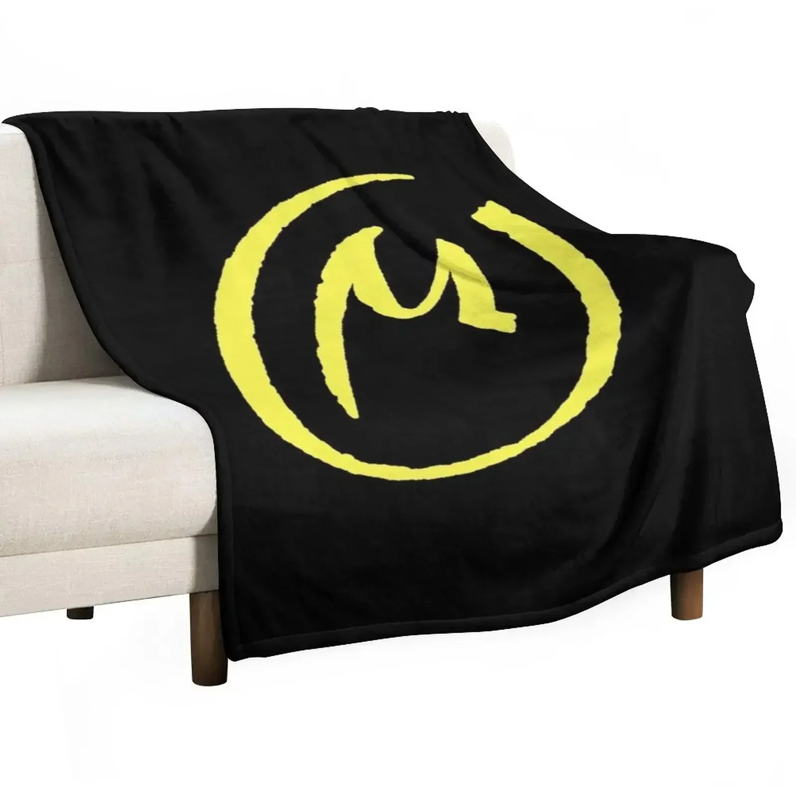 

The Yellow 'M' (La marque Jaune) Throw Blanket Baby Fashion Sofas Blankets