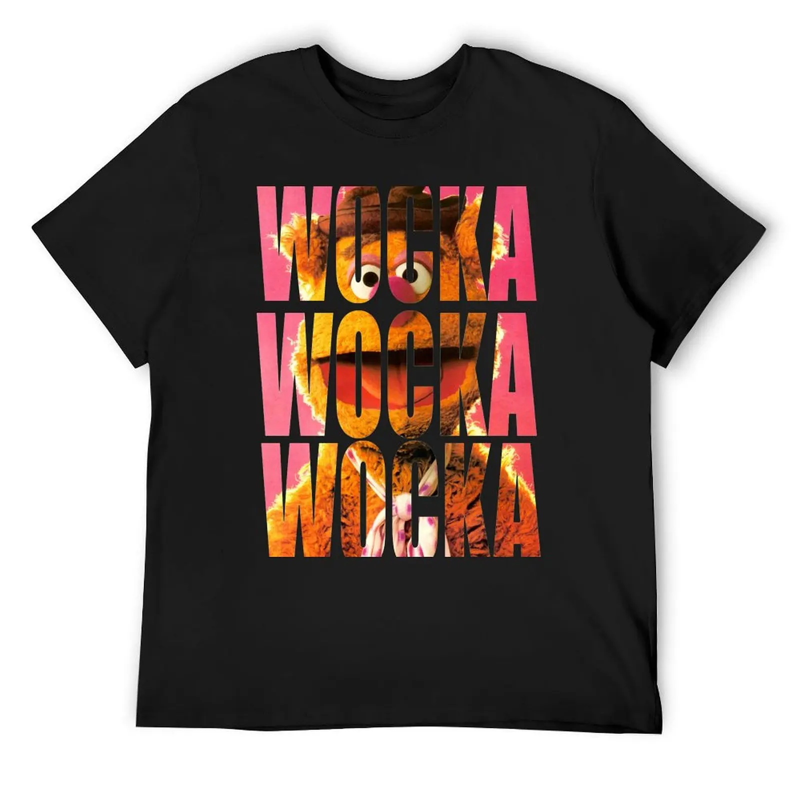 Футболка Fozzie Wocka, футболка с рисунком, винтажная рубашка с аниме, хлопковые мужские футболки, одежда на день Святого Валентина, футболки для мужчин