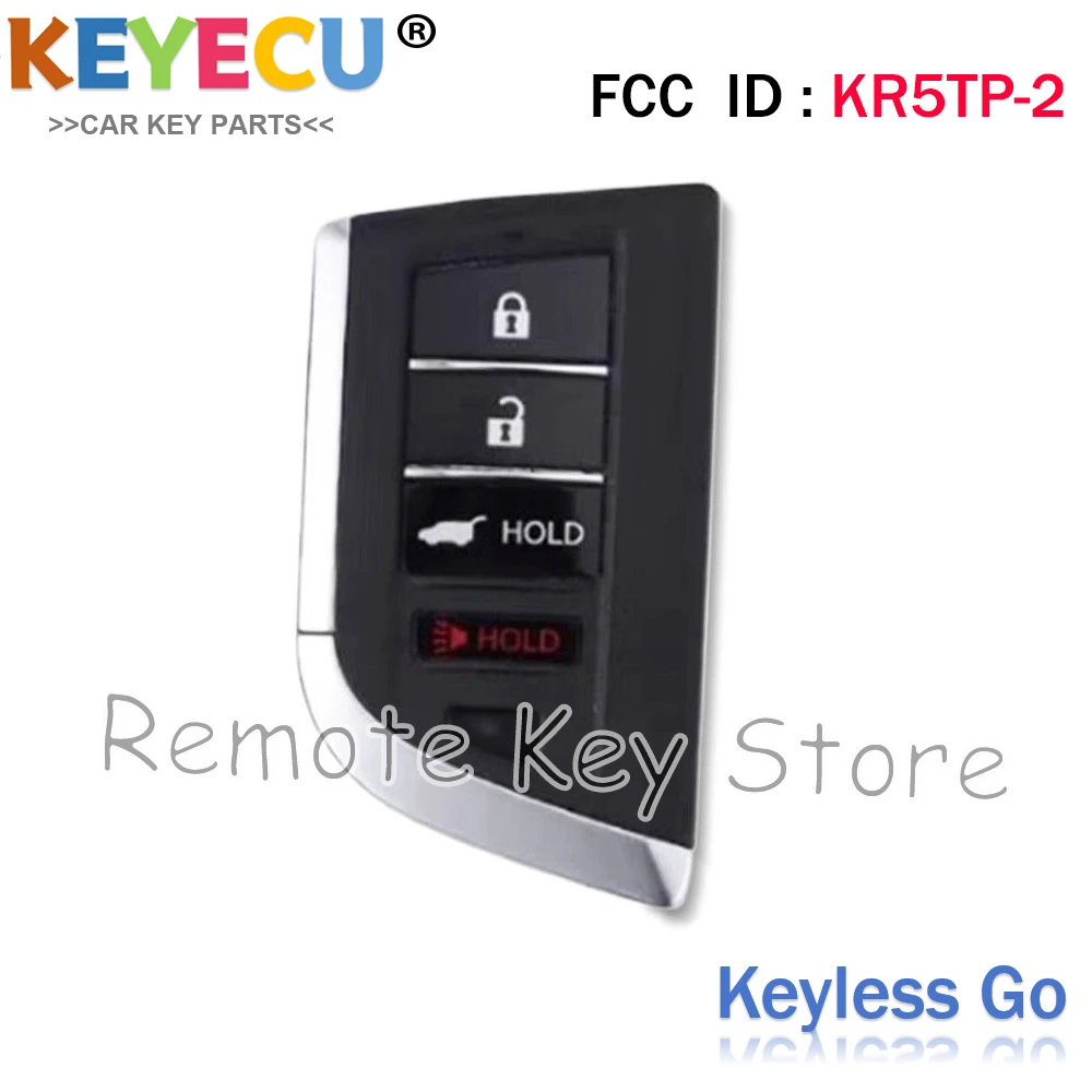 KR5TP-2 For Acura MDX RDX 2022 2023 Smart Remote Key Fob 433MHz 4A Driver 1 / 2 72147-TYA-A11 / -A21 72147-TJB-A21 72147-TJB-A31