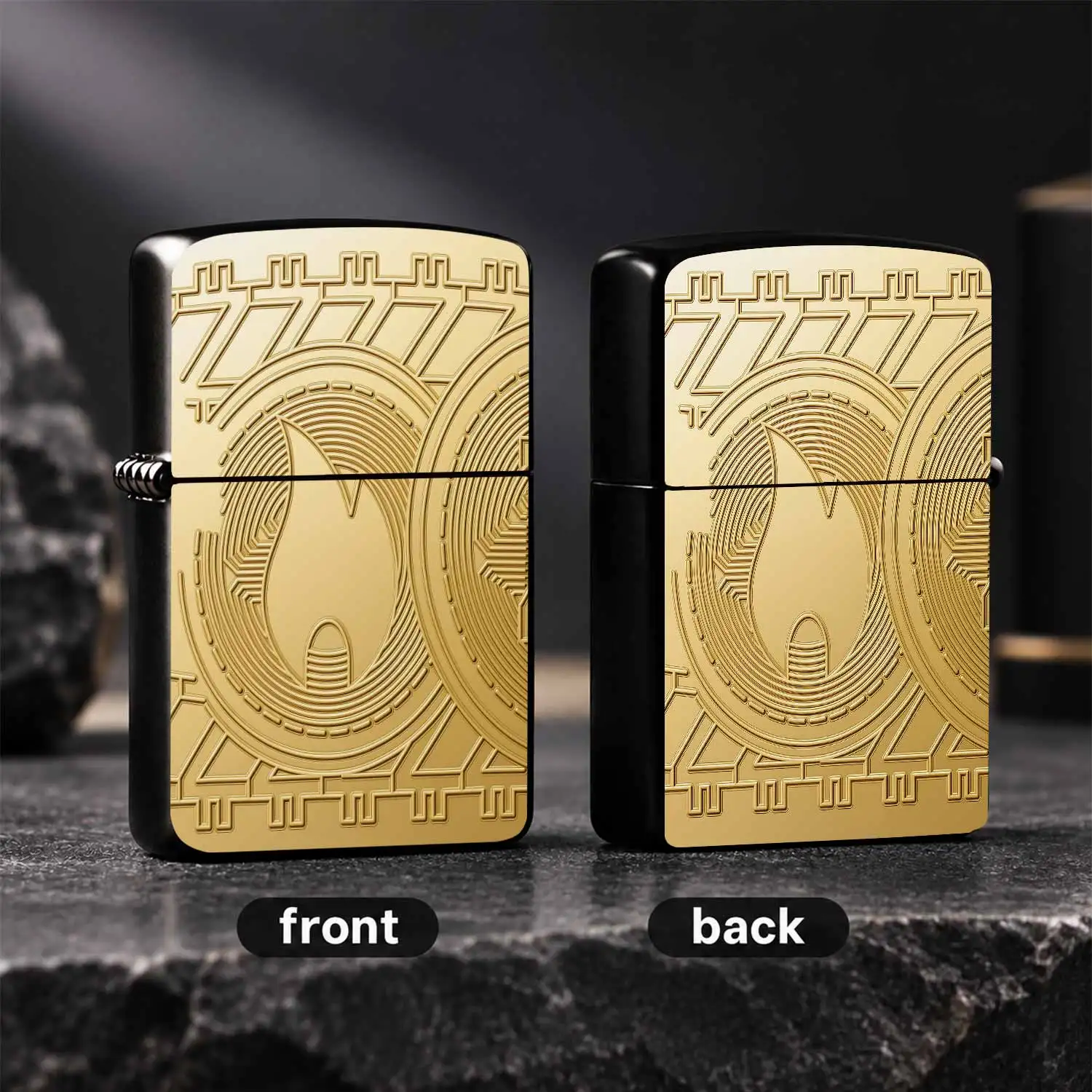 Exquisite Embossed Pattern Classic Design Lighter, Suitable For Daily Travel, Outdoor Camping, Business Trip, Multi-Scenario Practical Use, Portable Durable Nice Gadget, Unique Stylish Portable Ignition Tool For Person A Humorous And Intere
