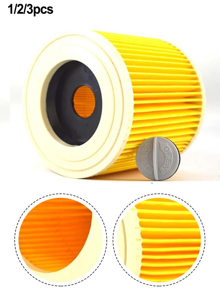 Vacuum Cleaner Cartridge Filter For Karcher WD WD2 WD3 Series Wet Dry Vacuum Cleaner Replacement Parts Accessories