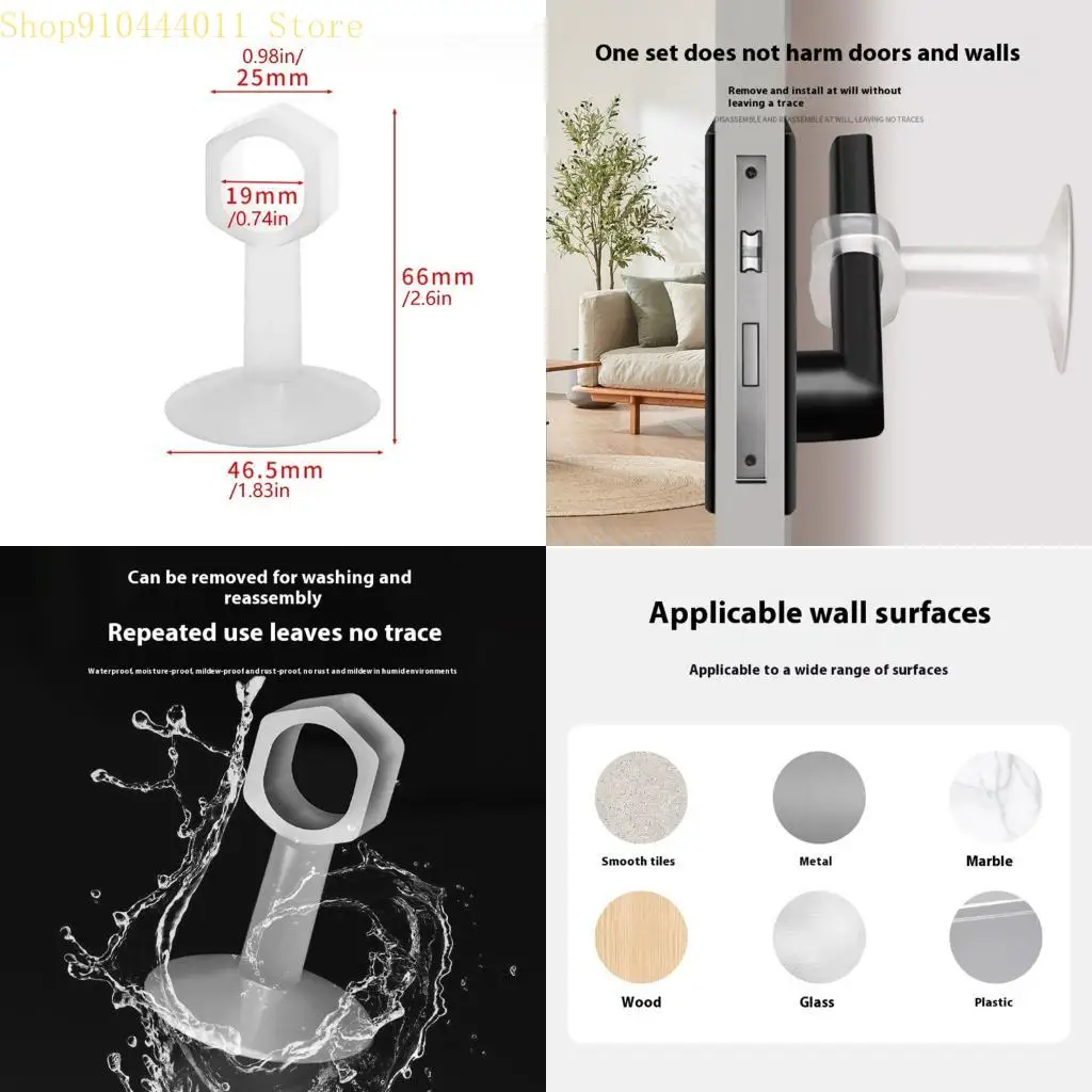 

28GF Reusable Door Stoppers Heavy Type Door Holder Furniture Protecting Crash Pad