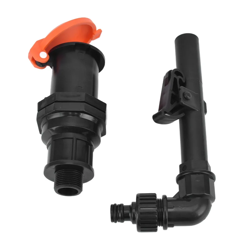 Plastic Hose Water Intake Connector Black DN20 Hose Water Intake Fitting G3/4 Male Thread Water Hose Valve Adapter