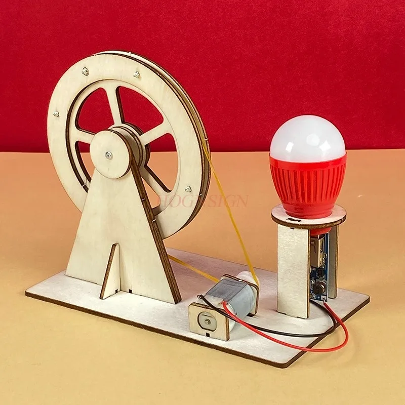 

Student's Tec Handmade Toy hnological Invention and Production of DIY Children'ss。Scientific Hand cranked Generator,