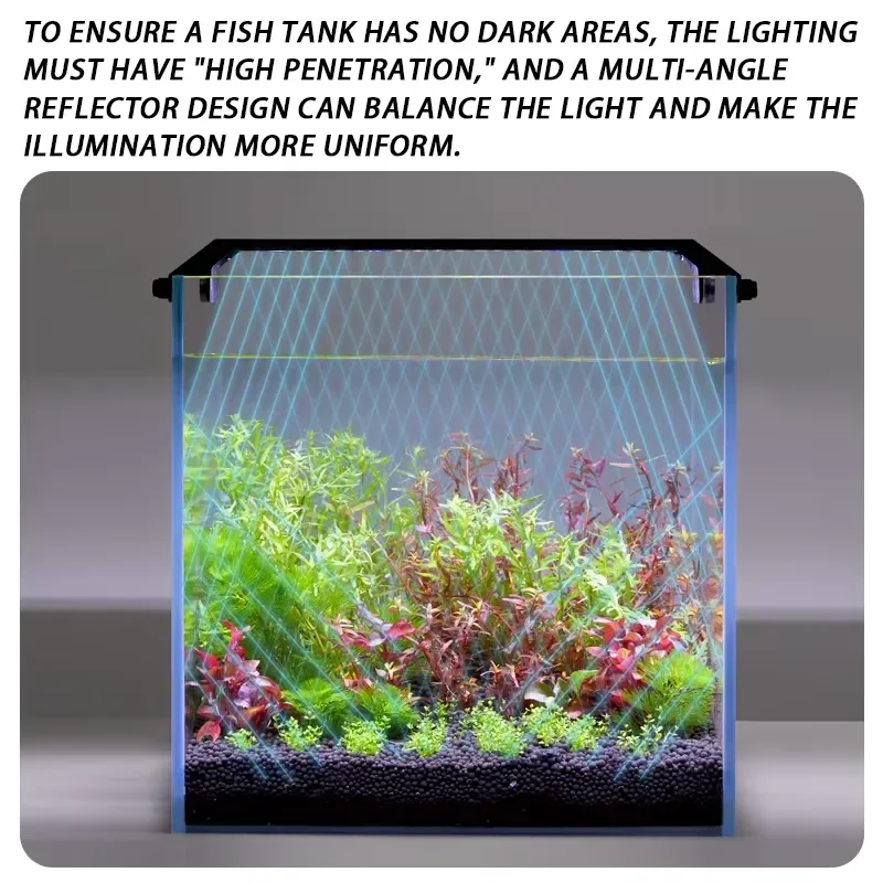 YEE Factory Wholesale Full Spectrum LED Fish Tank Light for Freshwater Aquarium Planted Tanks Aquatic Plant Growth - view 5