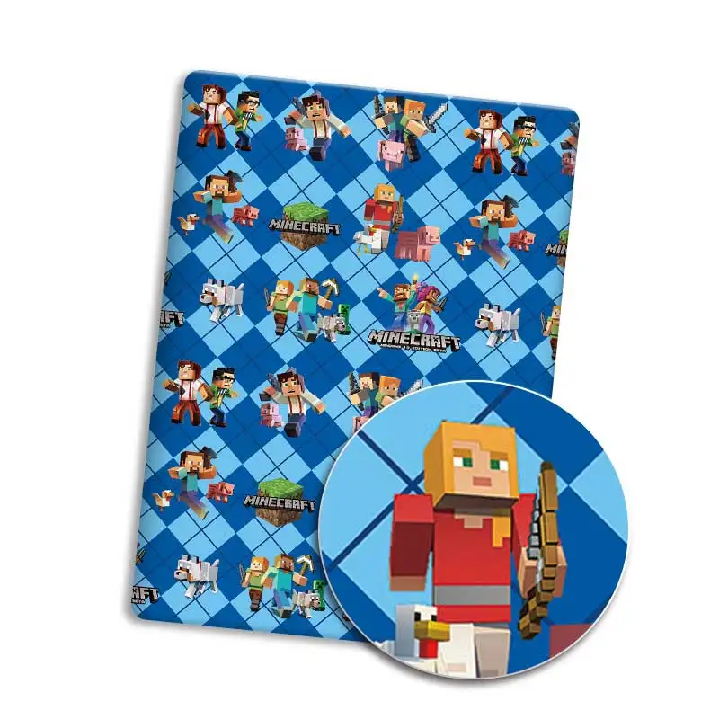 Cartoon Polyester fabric 140x50cm cotton fabric Patchwork Tissue Kid Home Textile Sewing Doll Dress Curtain Fabric