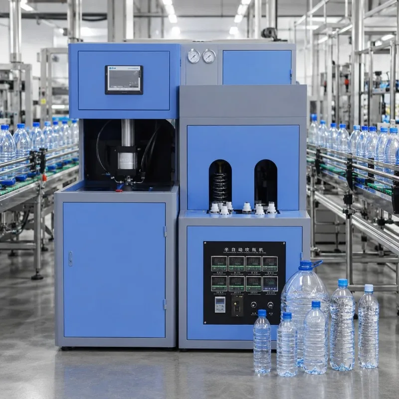 Manual Assisted Bottle Blower Semi Automatic PET Molding Machine Practical Unit Customized for Container Production