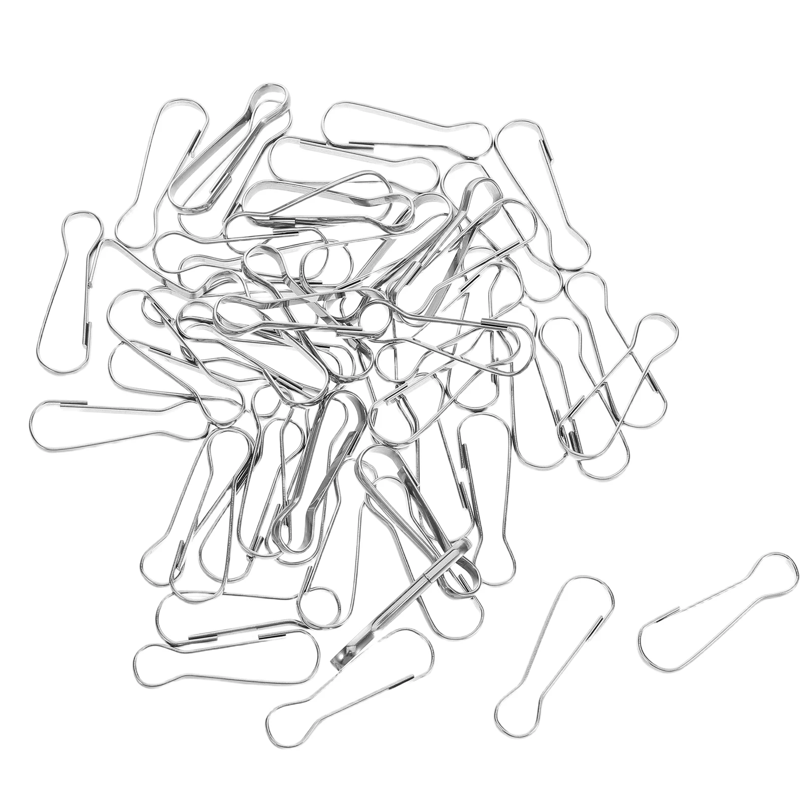 

100Pcs Stainless Steel Keychain Snap Hooks Metal Lanyard Clips Heavy Duty Spring Clips for Id Badge Holder DIY Jewelry