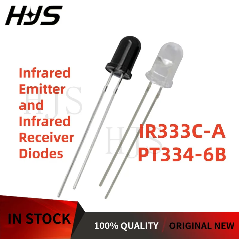 20PCS/10Pair IR333C-A PT334-6B LED Infrared Emitter and Infrared Receiver Diodes Brand New In Stock