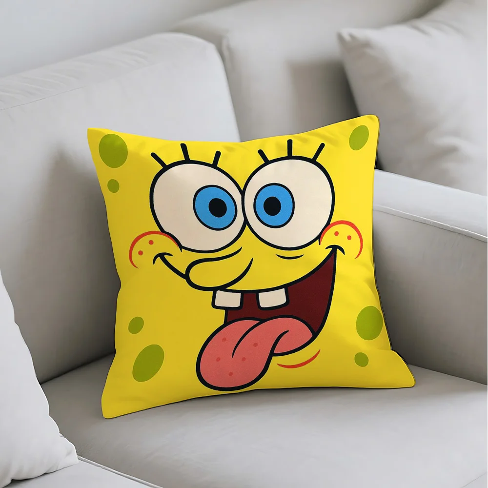 Kawaii SpongeBob Dekokissen für Sofa, Körperkissenbezug, Kissenhüllen, Heimdekorationsartikel, Raumdekoration