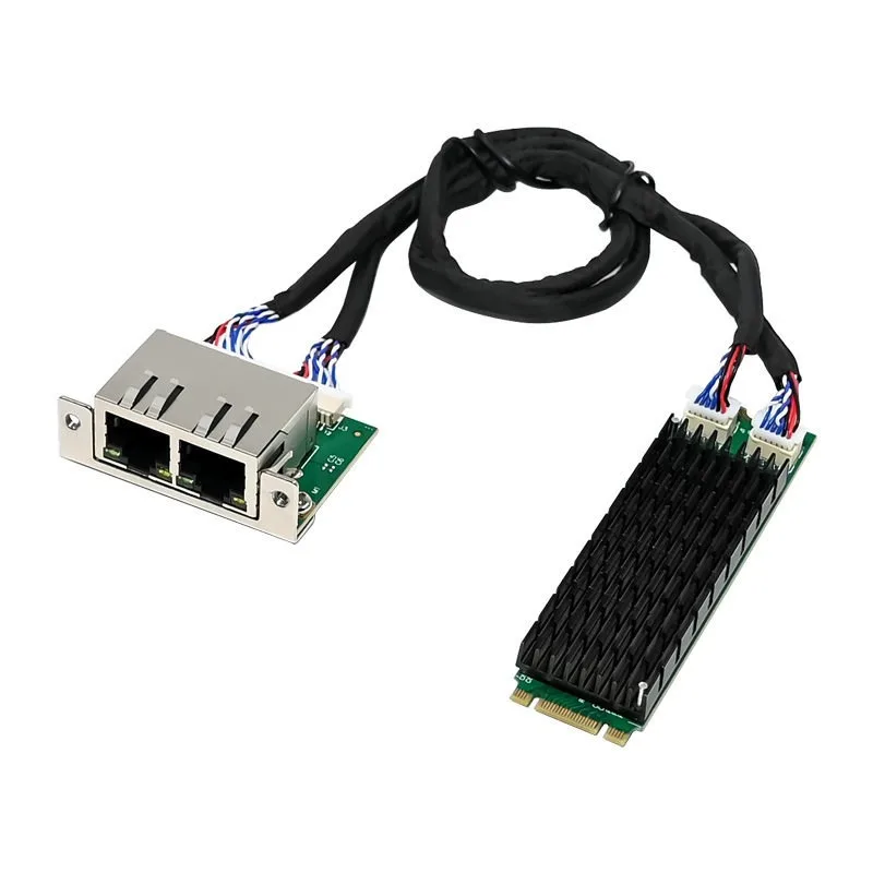 For  M.2 B + M KEY i210AT dual gigabit wired network interface card dual electric port server industrial  network interface card