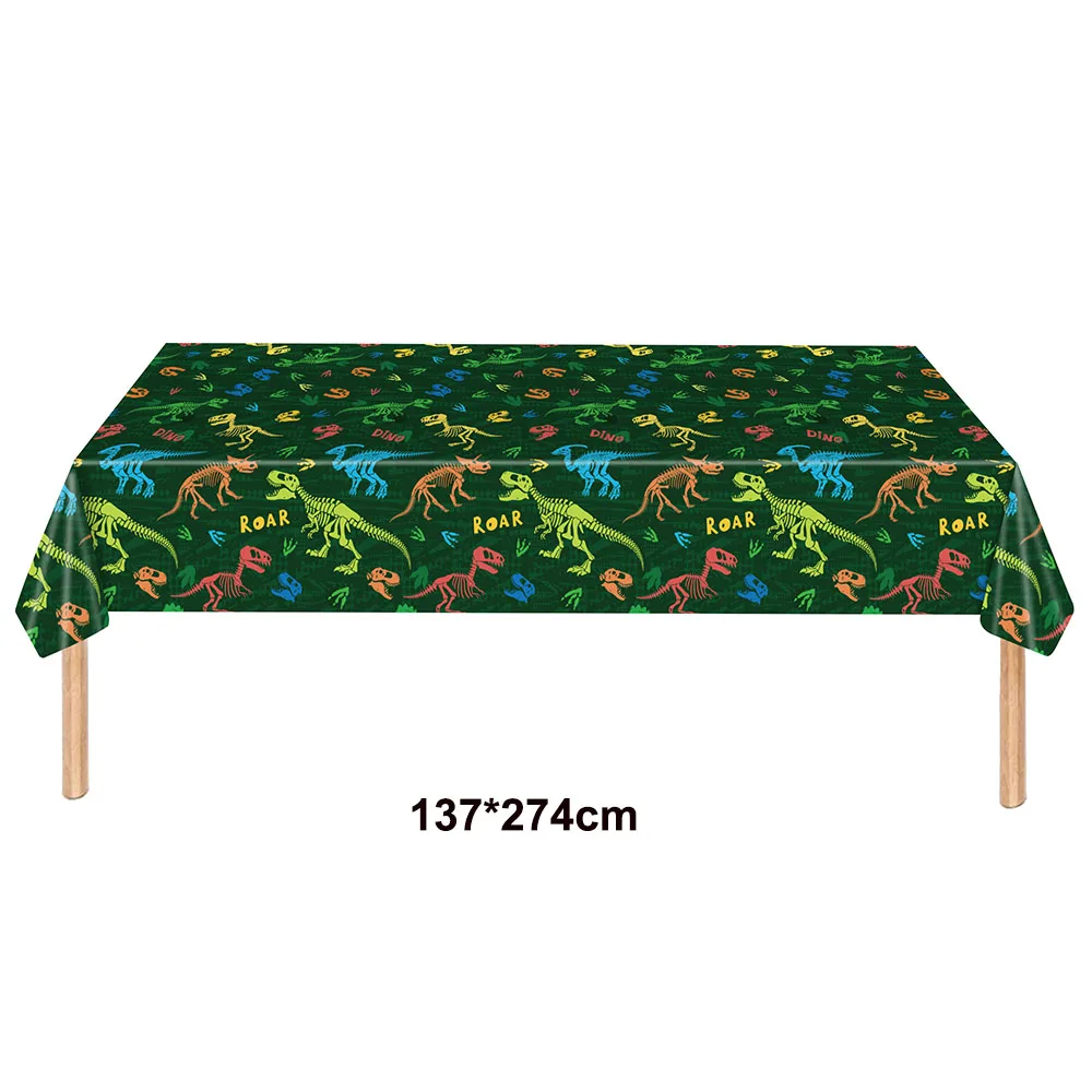 Dinosaur Plastic Tablecloth Dinosaur Birthday Party Table Covers Boy Birthday Baby Shower Party Decorations Supplies Picnic