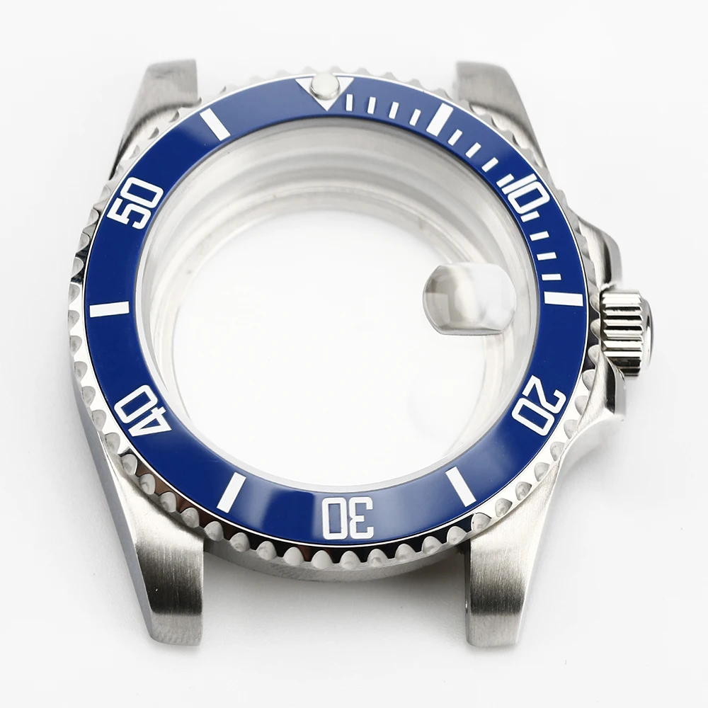 

Steel Waterproof Case 40mm Watch Case Blue Watch Bezel Sapphire Watch Case for SUB GMT Watch Mod NH3 NH35 NH36 NH73 NH38