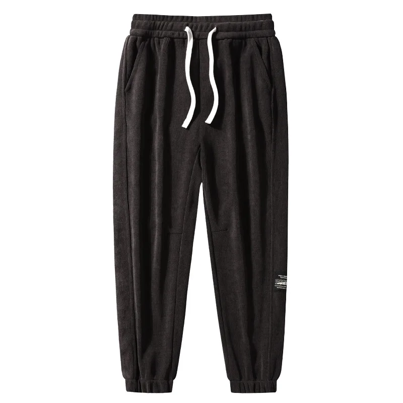 Winter Corduroy Mens Joggers Sweatpants High Quality Thick Warm Fleece Pants Male Casual Thermal Track Trousers Plus Size 9xl