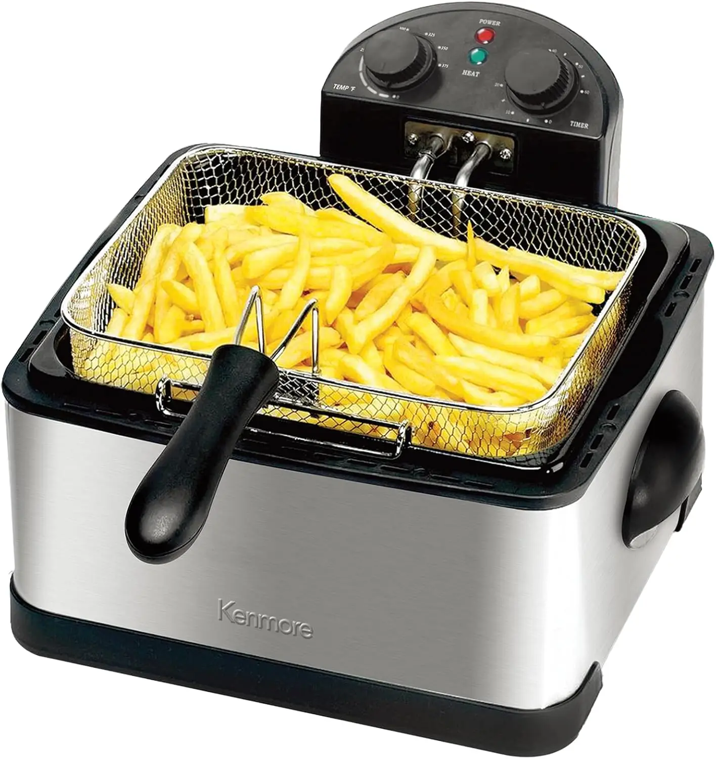 

Kenmore Electric Deep Fryer - Grease & Odor Filtration, Simple Temperature Control, Eléctrica Freidoras For Home Use, 3