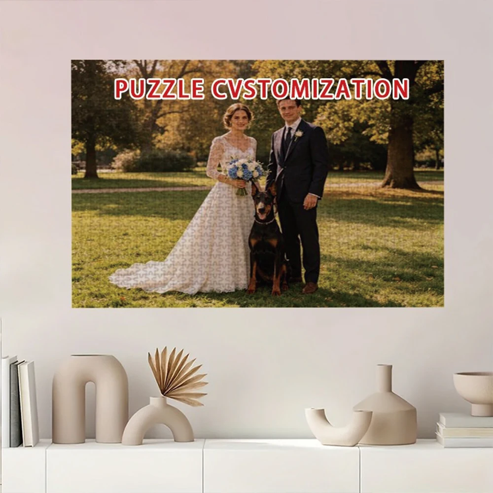 35/300/500/1064pcs Personalized Custom Photo Puzzle Family Photos Family Memories Personalized Gifts For Women/Men