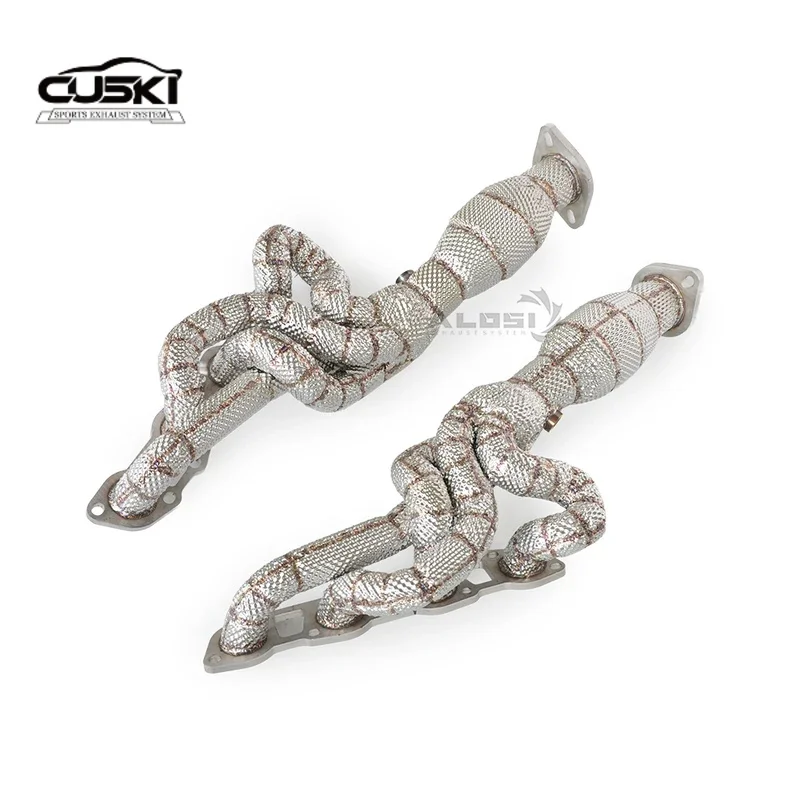 Stainless steel exhaust manifold collector suitable for Lexus ISF 5.0 V8 2008-2014 automotive exhaust retrofit exhaust accessori